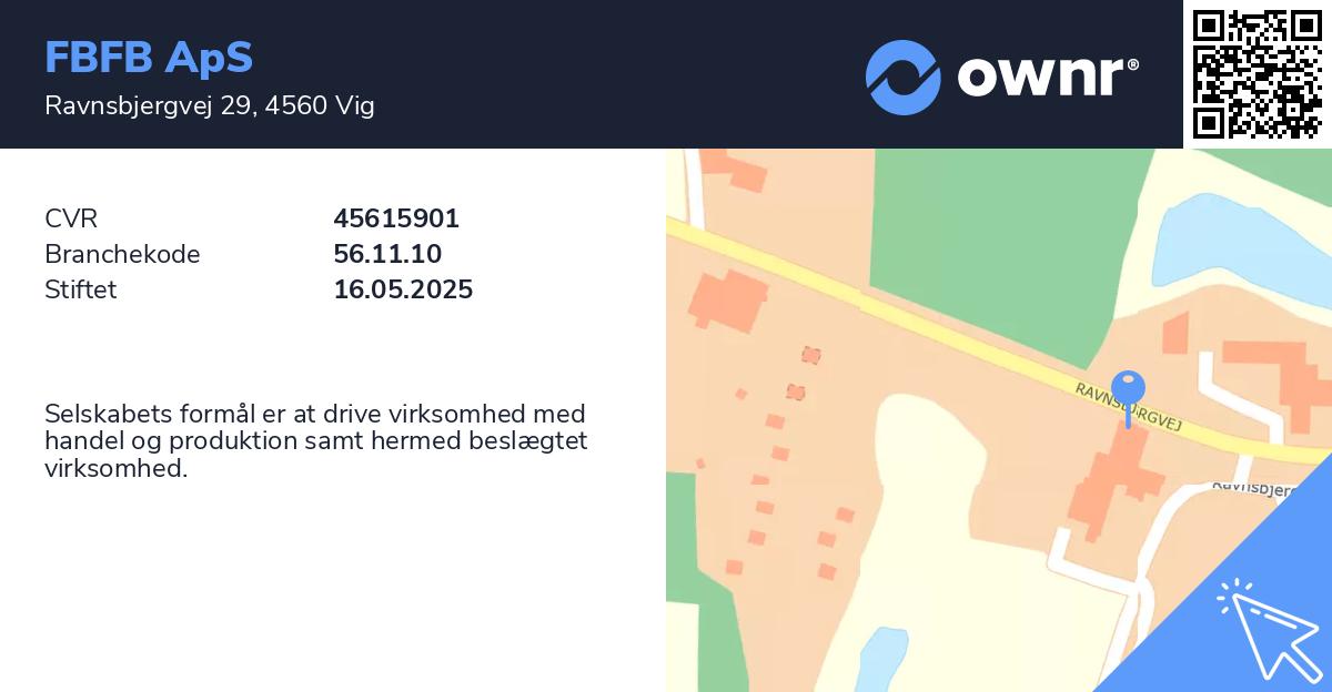 FBFB ApS - Se overskud, ejere, tidslinje og regnskaber - ownr®