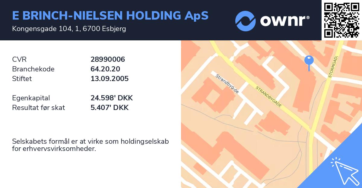 E BRINCH-NIELSEN HOLDING ApS - Se Overskud, Ejere, Tidslinje Og ...