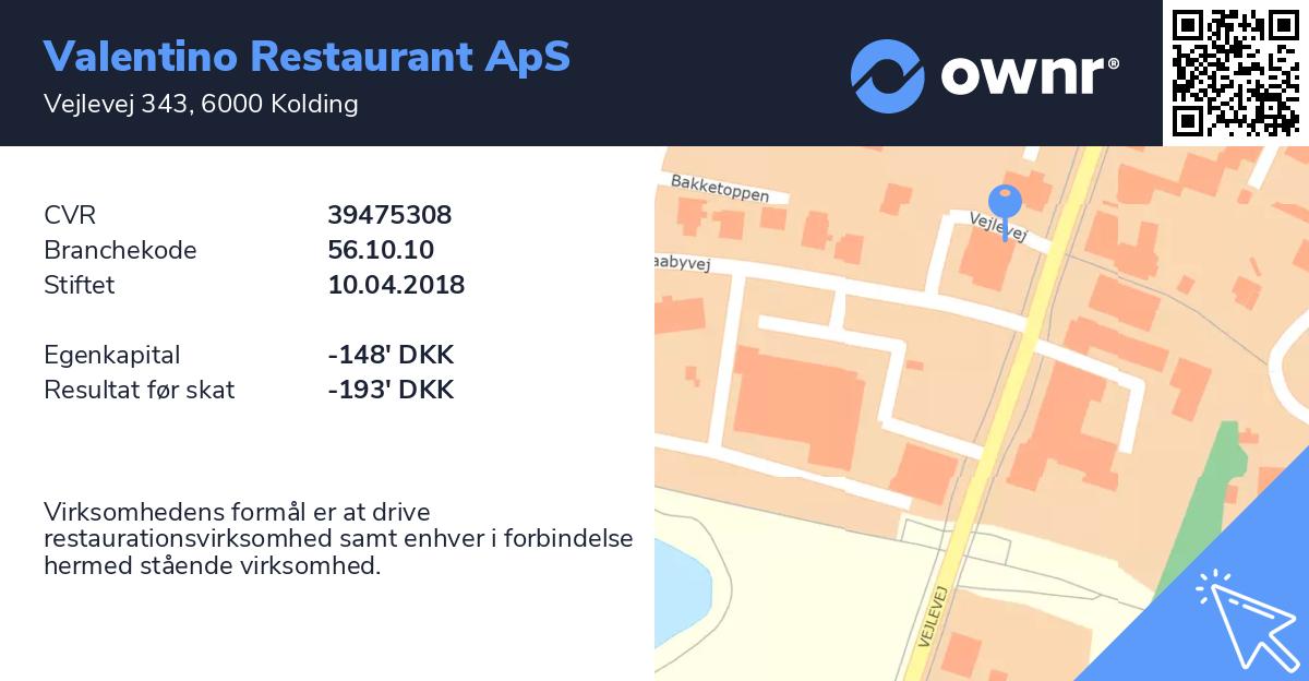 Restaurant ApS Se overskud, ejere, tidslinje regnskaber - ownr®