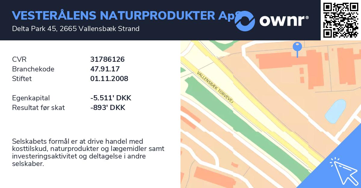 Vesterålens Naturprodukter ApS - Se overskud, ejere, tidslinje og  regnskaber - ownr®