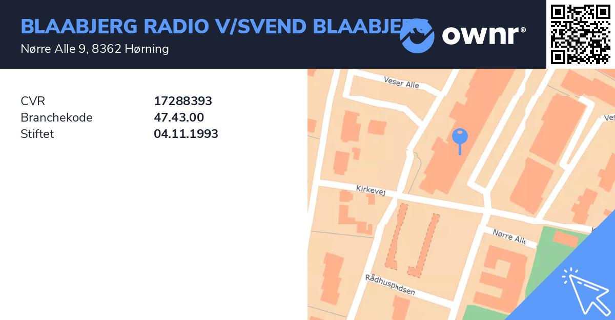 ryste Mod viljen Trænge ind Blaabjerg Radio V/svend Blaabjerg - Se overskud, ejere, tidslinje og  regnskaber - ownr®