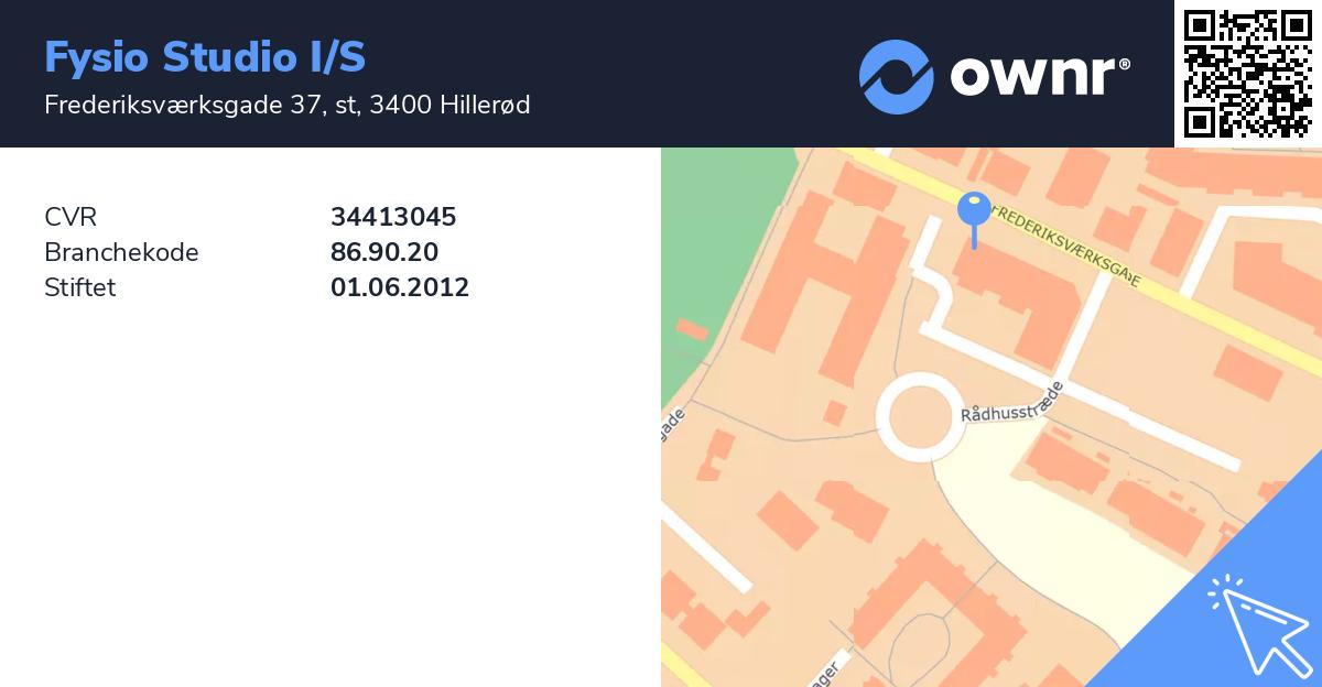 Fysio Studio I/S - Se overskud, ejere, tidslinje og regnskaber - ownr®