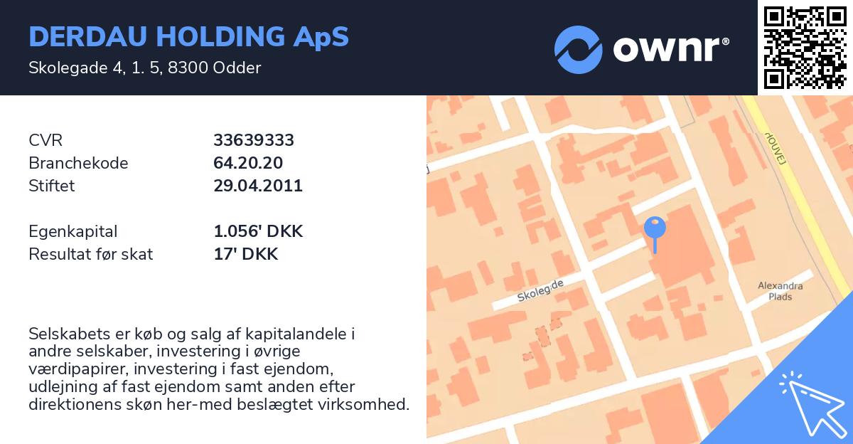 DERDAU HOLDING ApS - Se Overskud, Ejere, Tidslinje Og Regnskaber - Ownr®