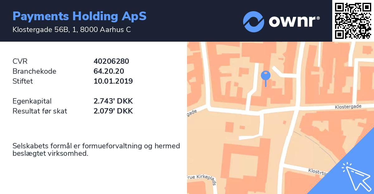 Payments Holding ApS - Se Overskud, Ejere, Tidslinje Og Regnskaber - Ownr®