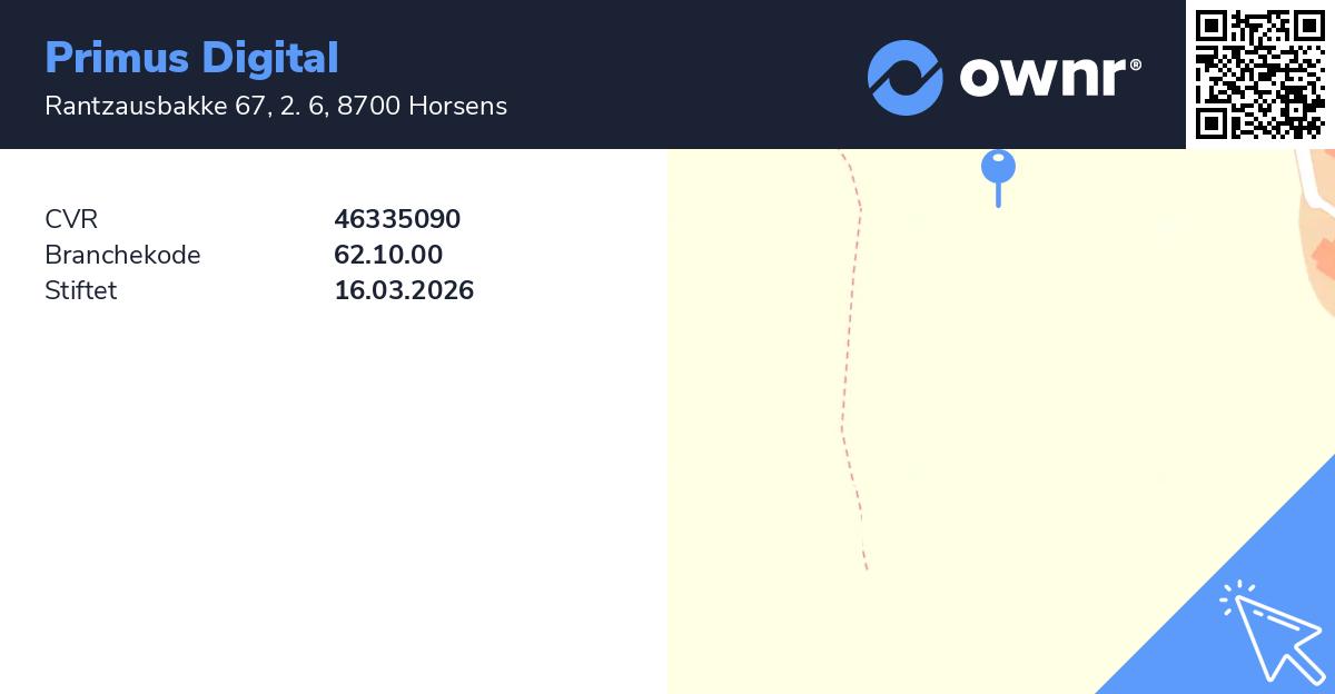 Primus Digital - Se overskud, ejere, tidslinje og regnskaber - ownr®