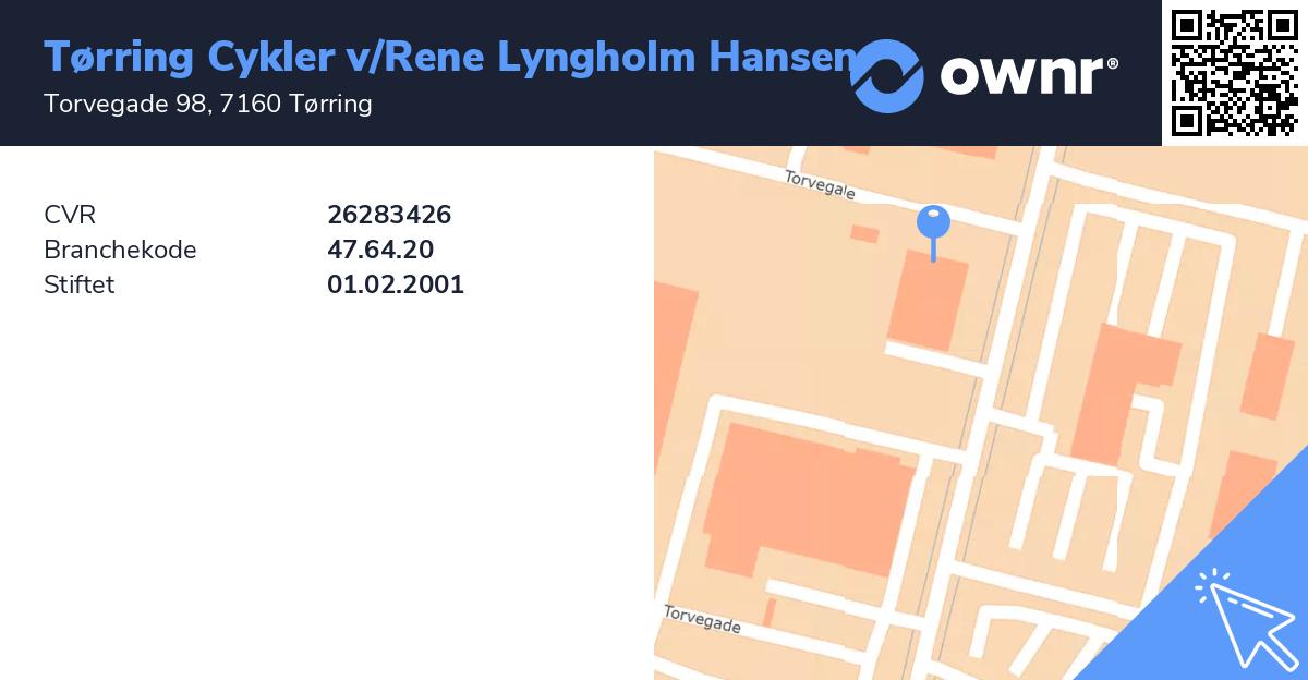Tørring Cykler V/rene Lyngholm Hansen - Se overskud, tidslinje og ownr®