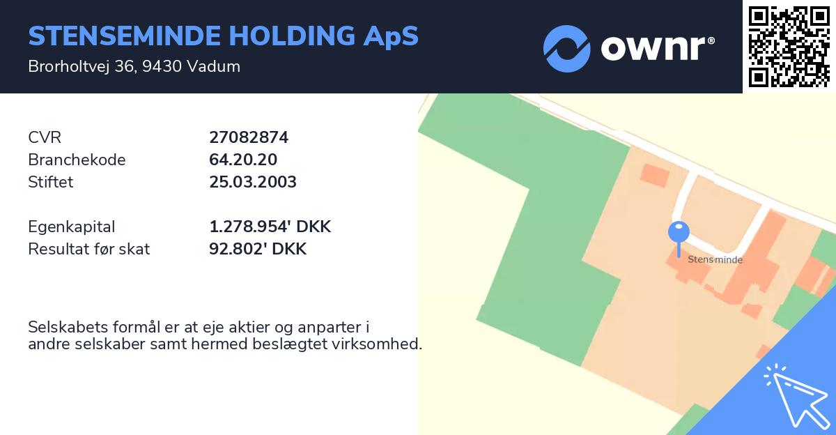 STENSEMINDE HOLDING ApS - Se Overskud, Ejere, Tidslinje Og Regnskaber ...