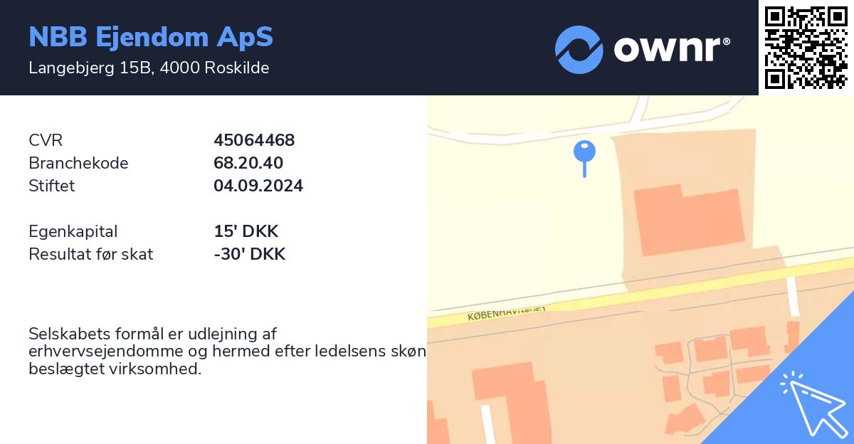 NBB Ejendom ApS - Se overskud, ejere, tidslinje og regnskaber - ownr®