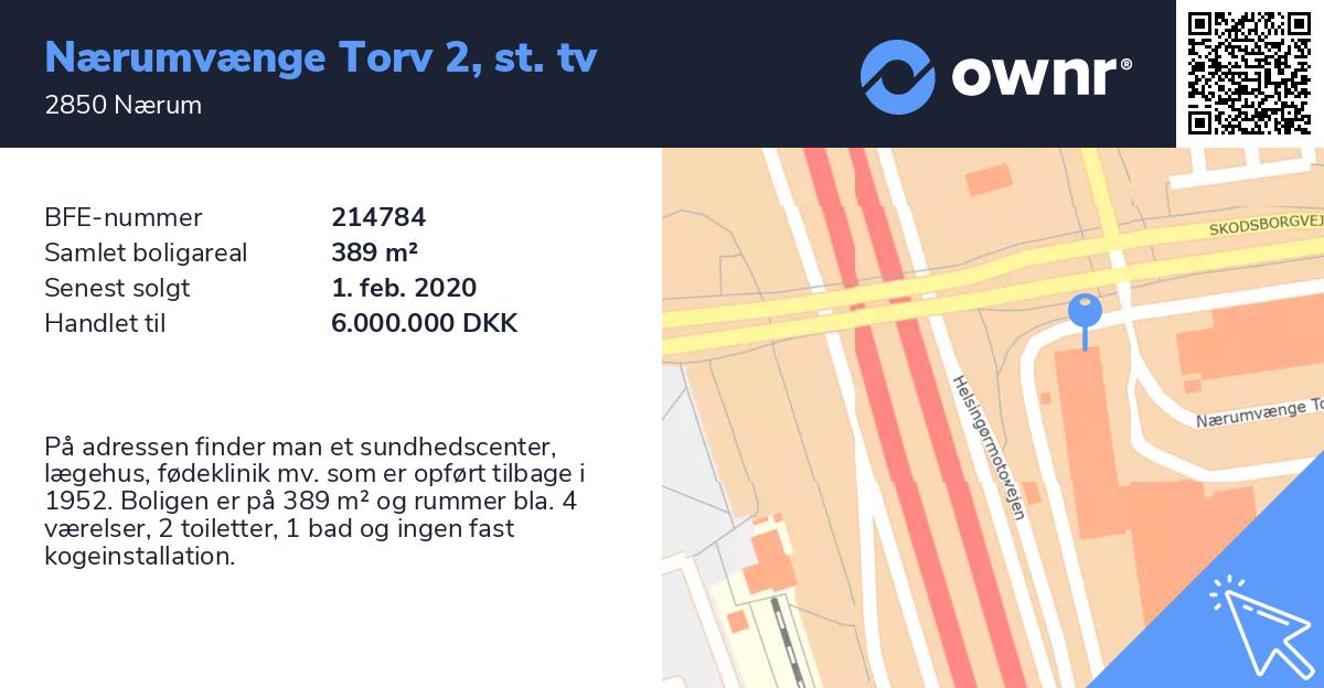 Se ejendommen på Nærumvænge Torv 2, st. tv, 2850 Nærum - ownr®