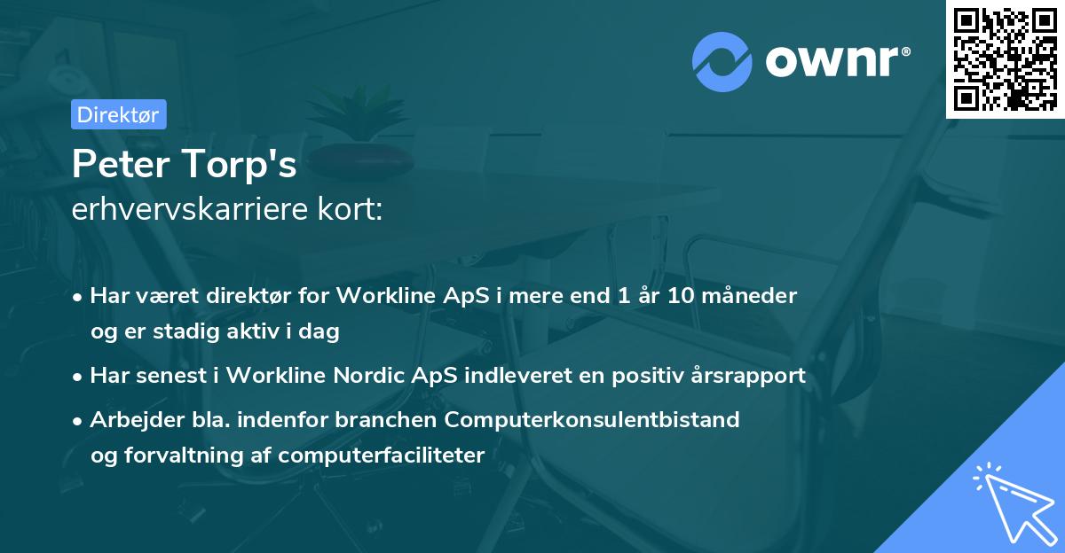Peter Torp's erhvervskarriere kort