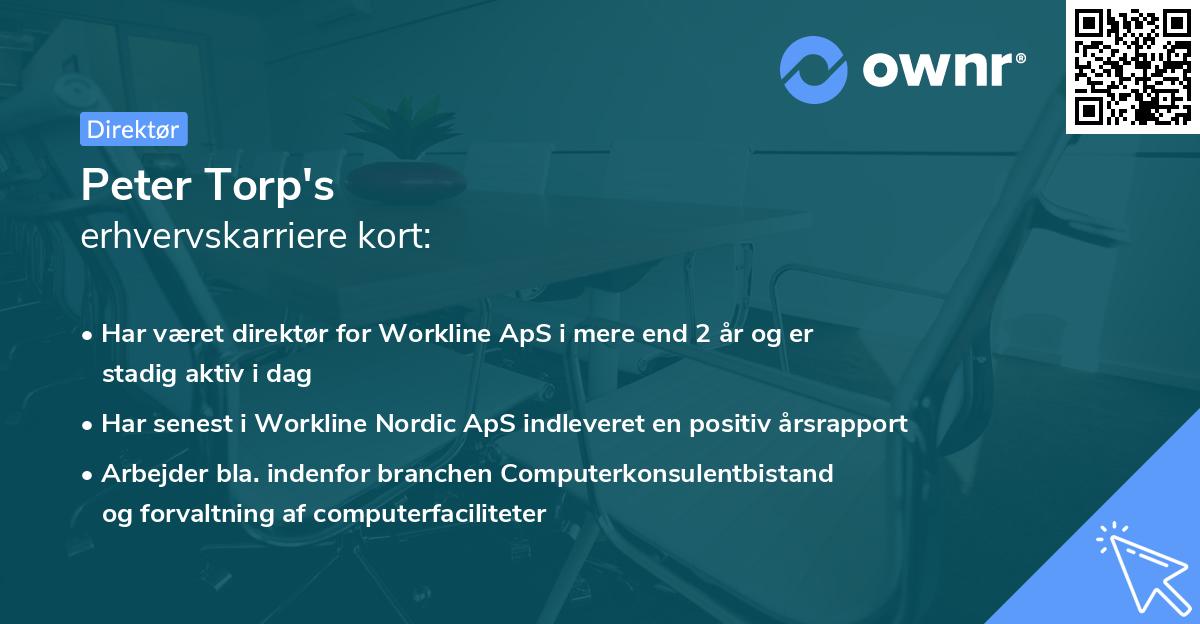 Peter Torp's erhvervskarriere kort