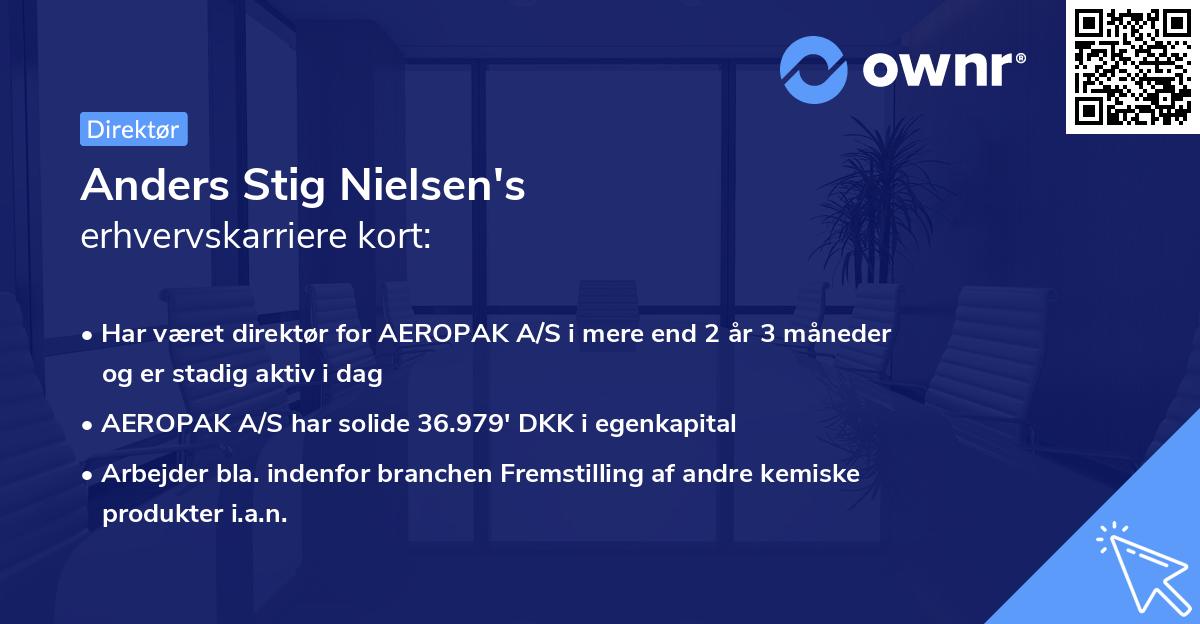 Anders Stig Nielsen's erhvervskarriere kort