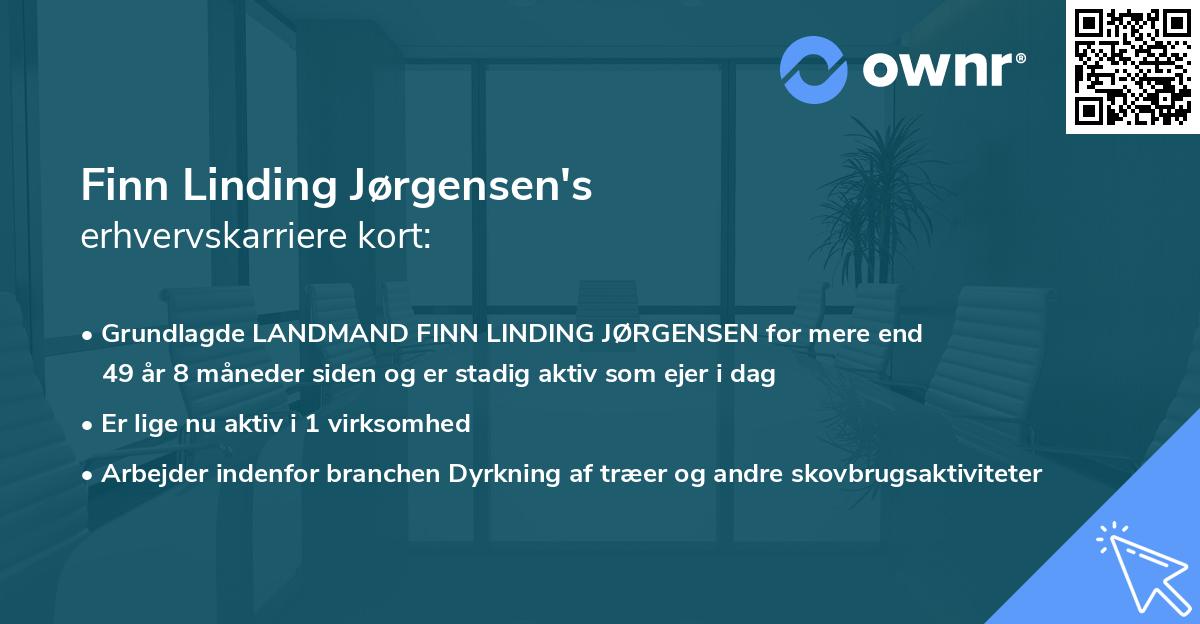 Finn Linding Jørgensen's erhvervskarriere kort