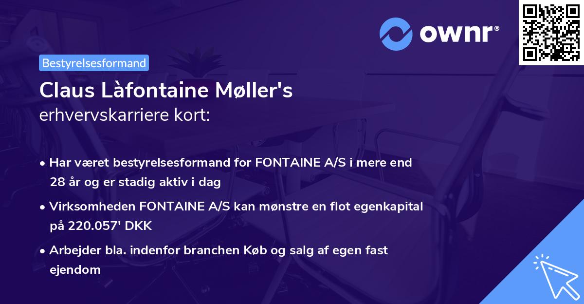 Claus Làfontaine Møller's erhvervskarriere kort