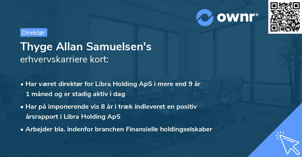 Thyge Allan Samuelsen's erhvervskarriere kort