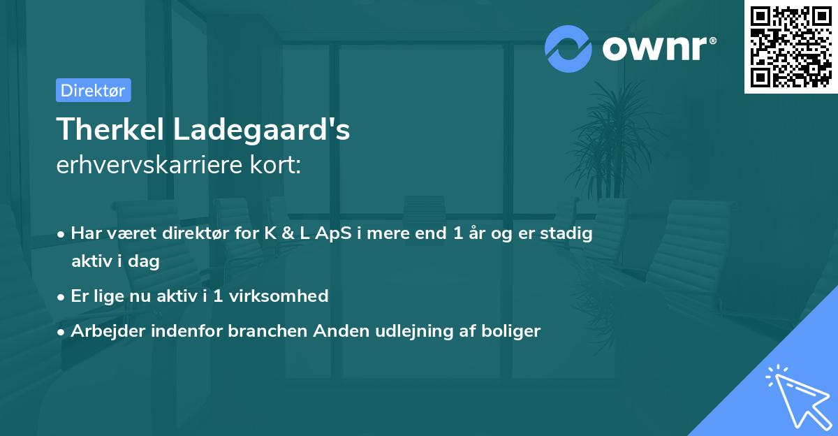 Therkel Ladegaard's erhvervskarriere kort