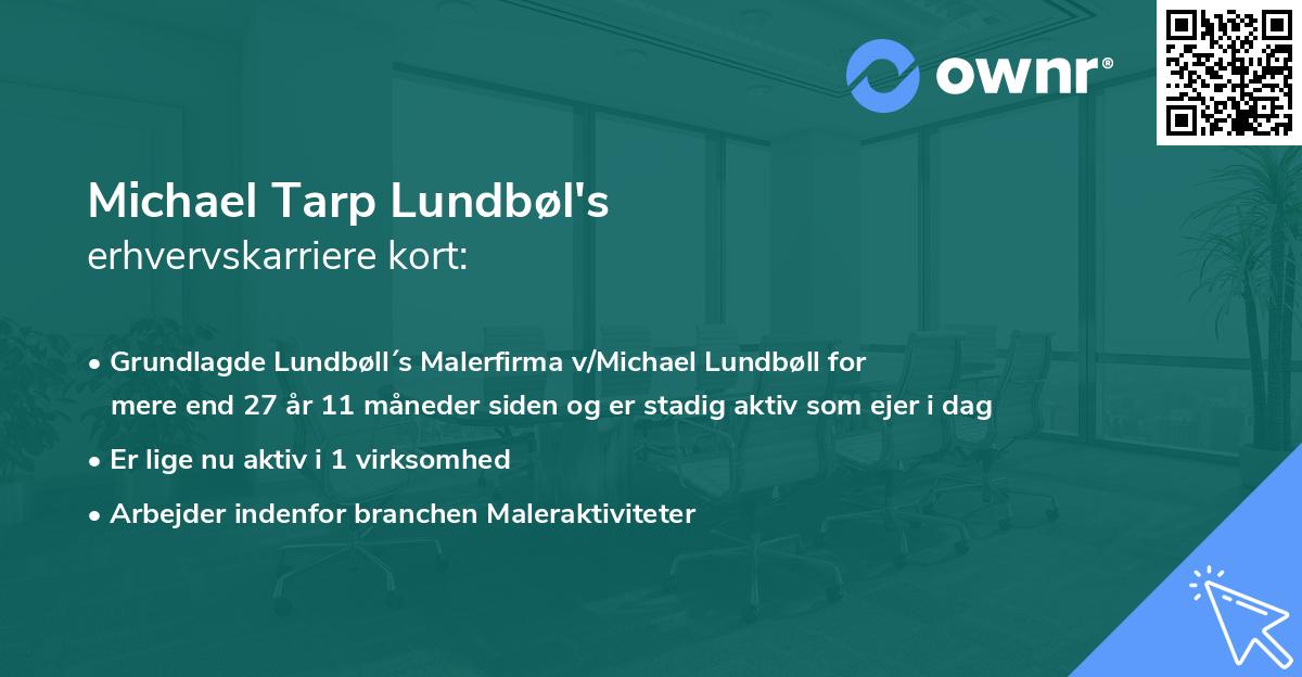 Michael Tarp Lundbøl's erhvervskarriere kort