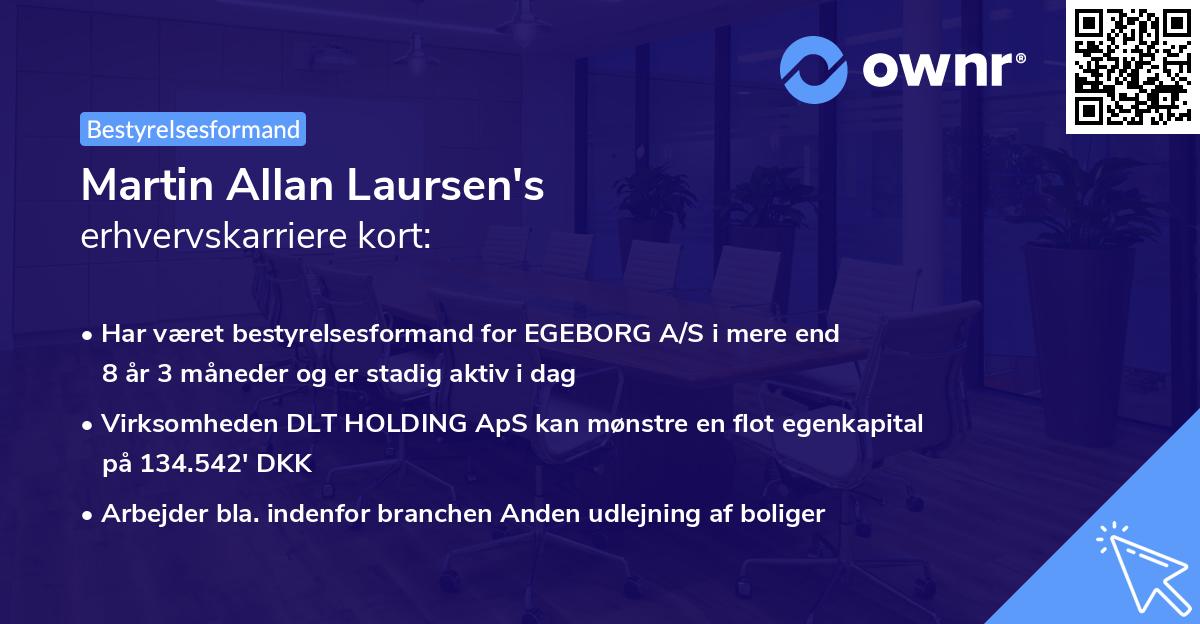 Martin Allan Laursen's erhvervskarriere kort