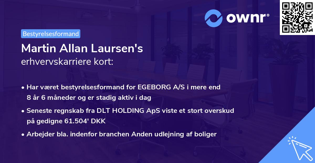 Martin Allan Laursen's erhvervskarriere kort