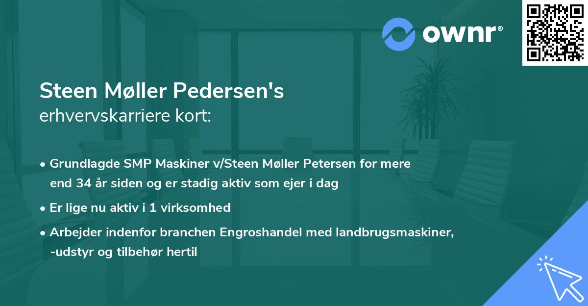 Steen Møller Pedersen's erhvervskarriere kort