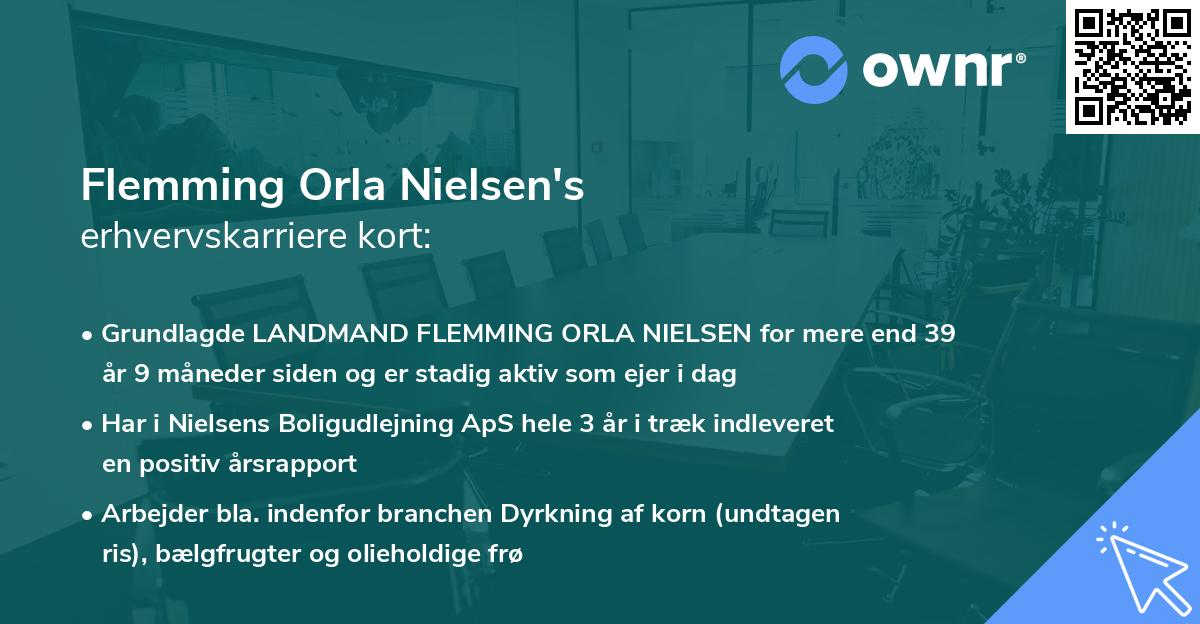 Flemming Orla Nielsen's erhvervskarriere kort