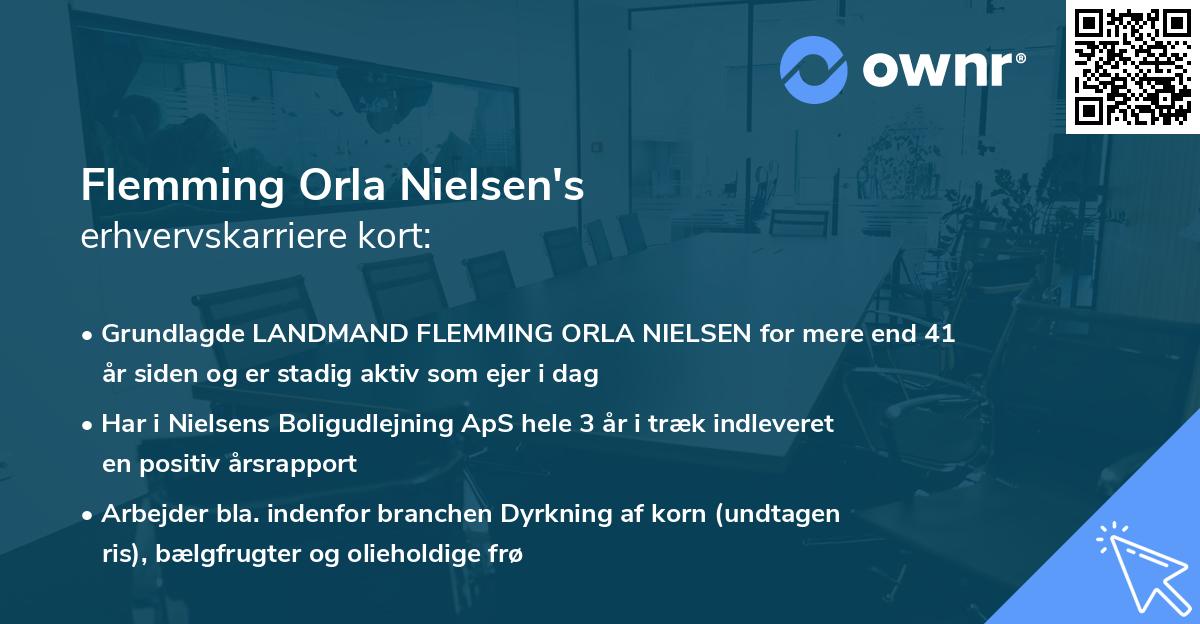 Flemming Orla Nielsen's erhvervskarriere kort