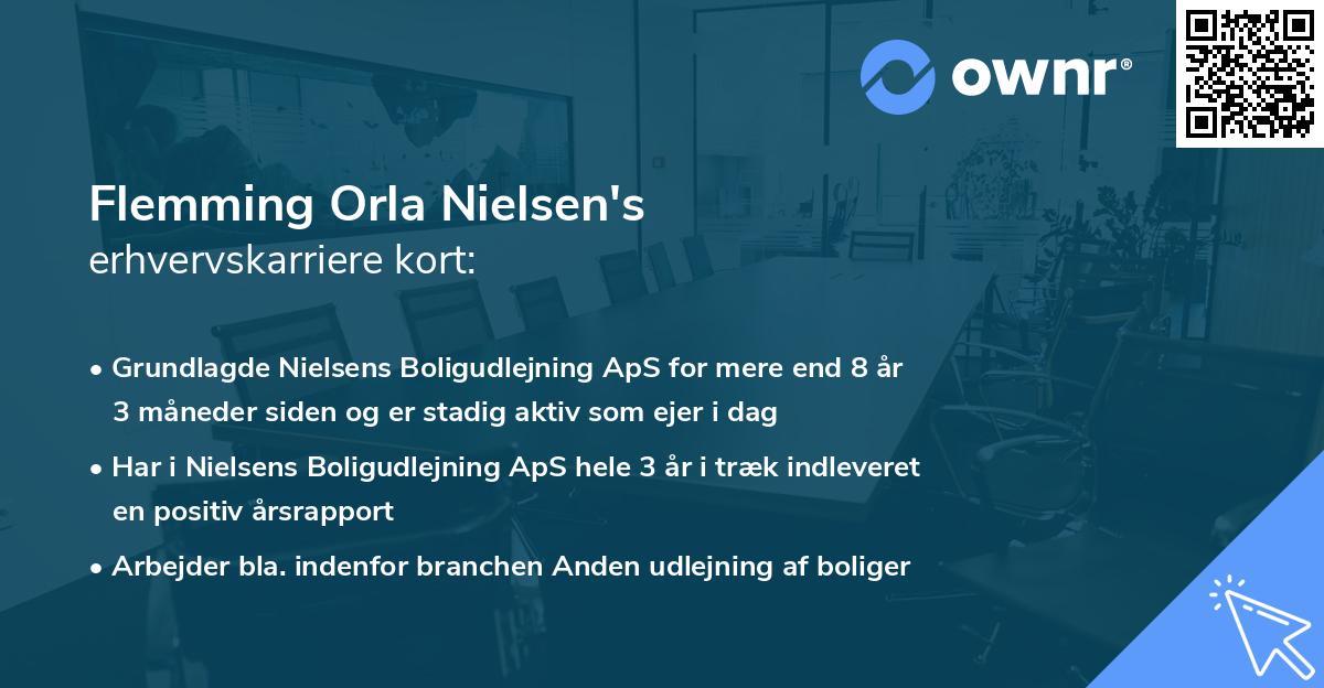 Flemming Orla Nielsen's erhvervskarriere kort