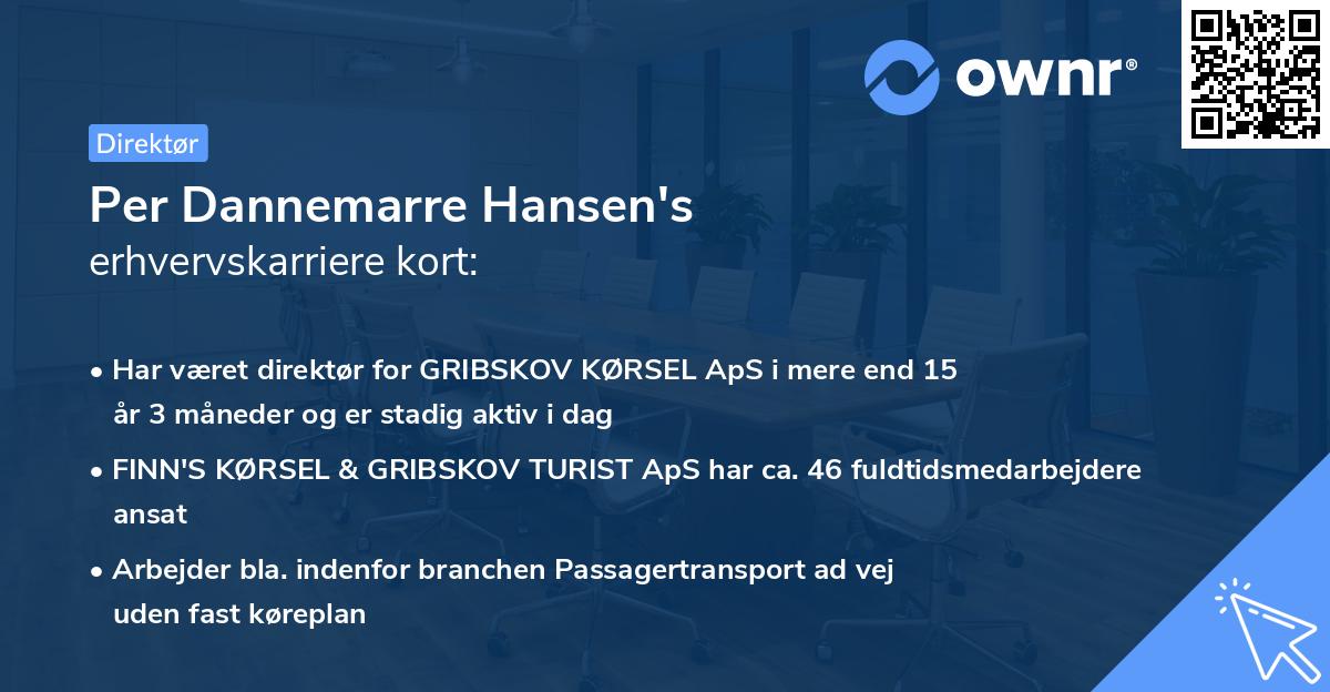Per Dannemarre Hansen's erhvervskarriere kort