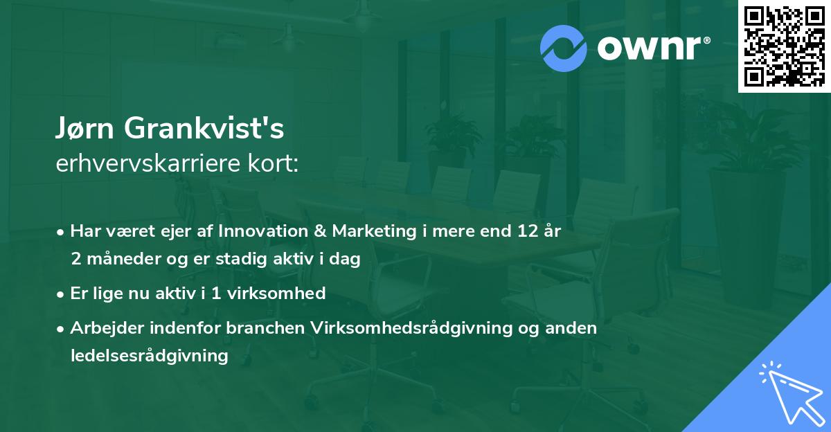Jørn Grankvist's erhvervskarriere kort