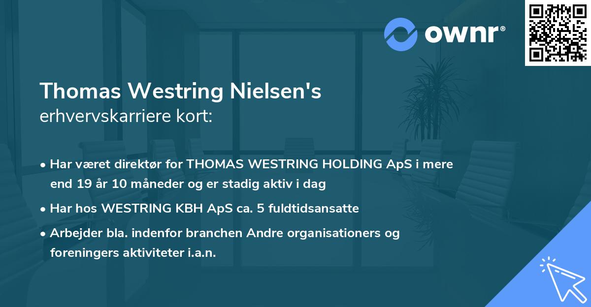Thomas Westring Nielsen's erhvervskarriere kort