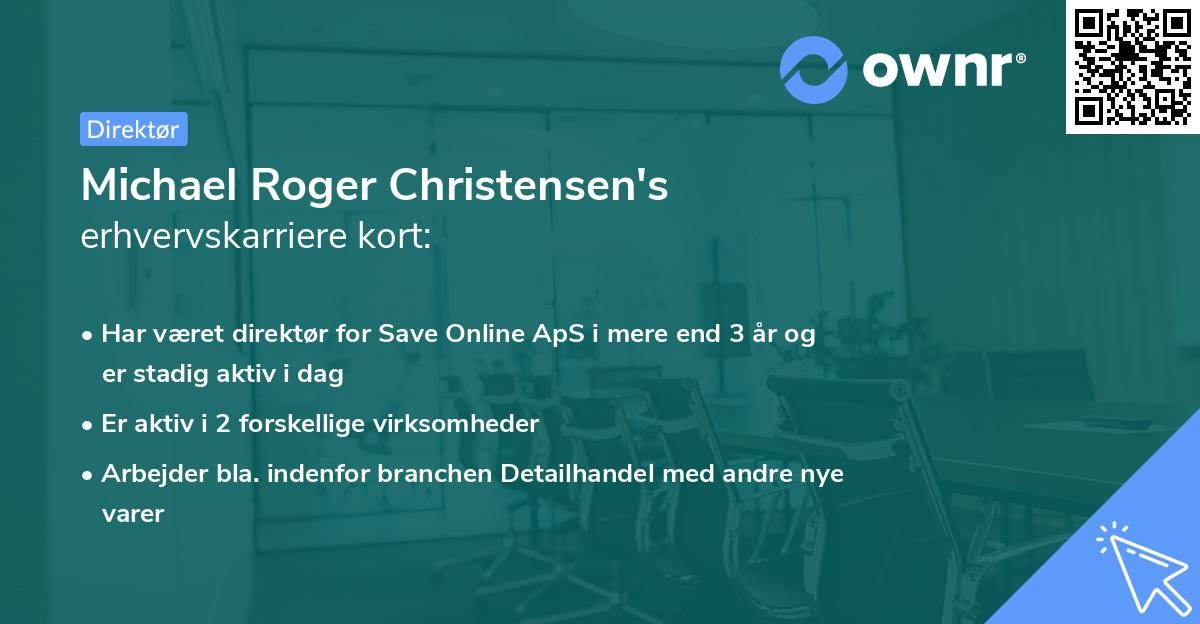 Michael Roger Christensen's erhvervskarriere kort