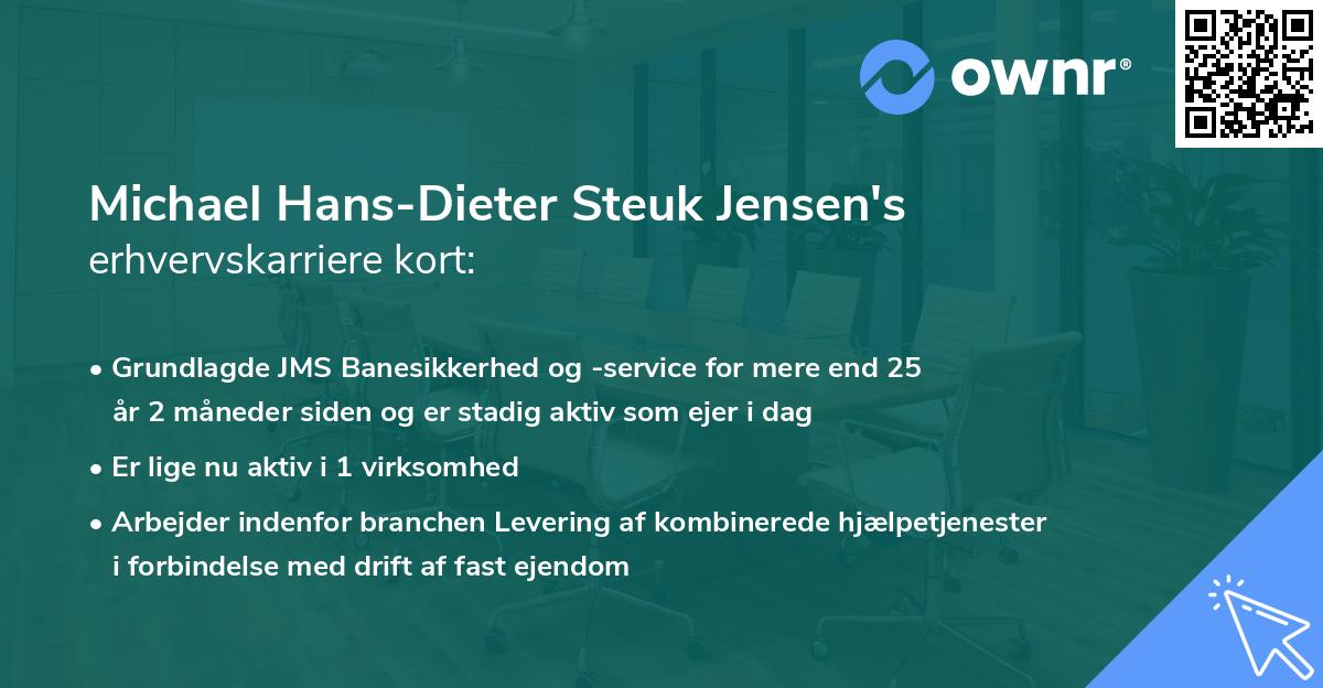 Michael Hans-Dieter Steuk Jensen's erhvervskarriere kort