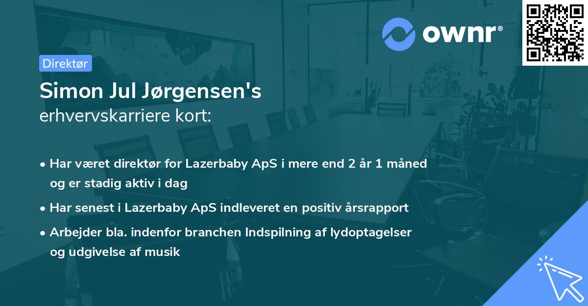 Simon Jul Jørgensen's erhvervskarriere kort