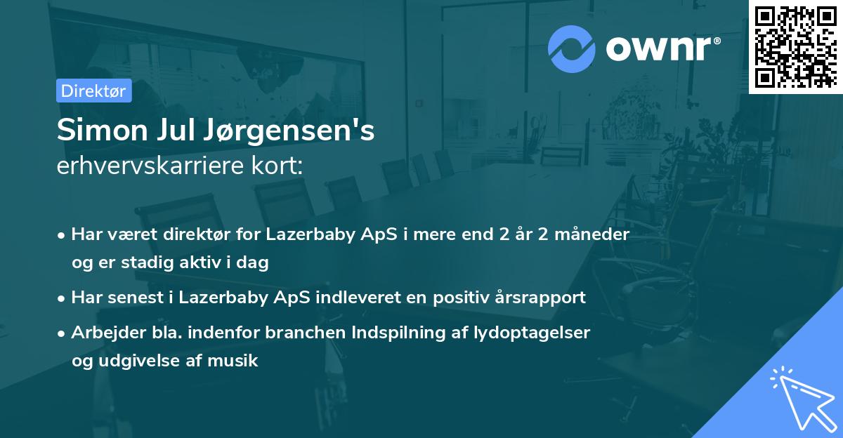 Simon Jul Jørgensen's erhvervskarriere kort