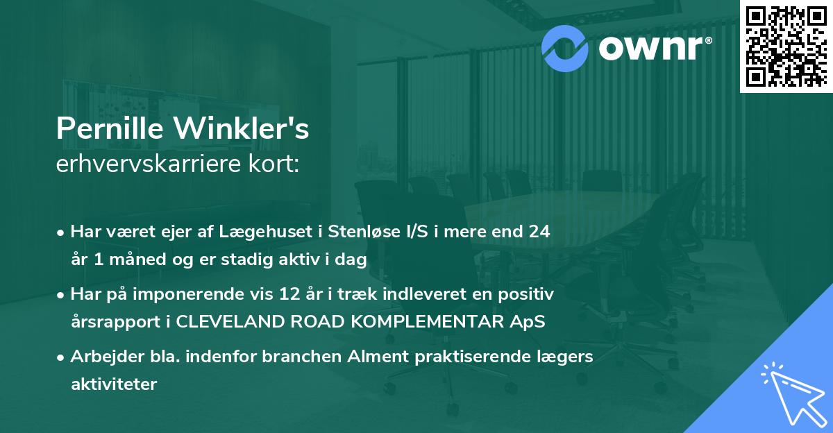Pernille Winkler's erhvervskarriere kort