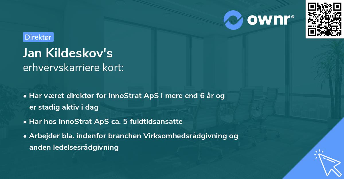 Jan Kildeskov's erhvervskarriere kort