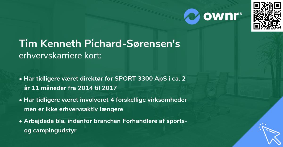 Tim Kenneth Pichard-Sørensen's erhvervskarriere kort
