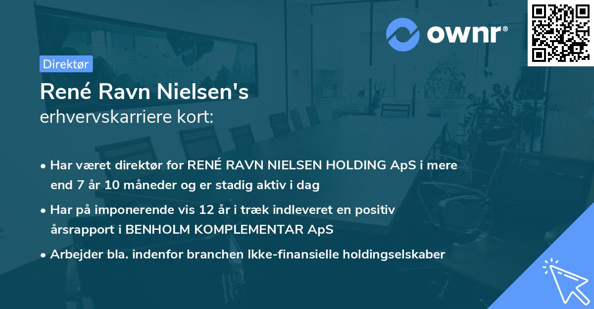 René Ravn Nielsen's erhvervskarriere kort
