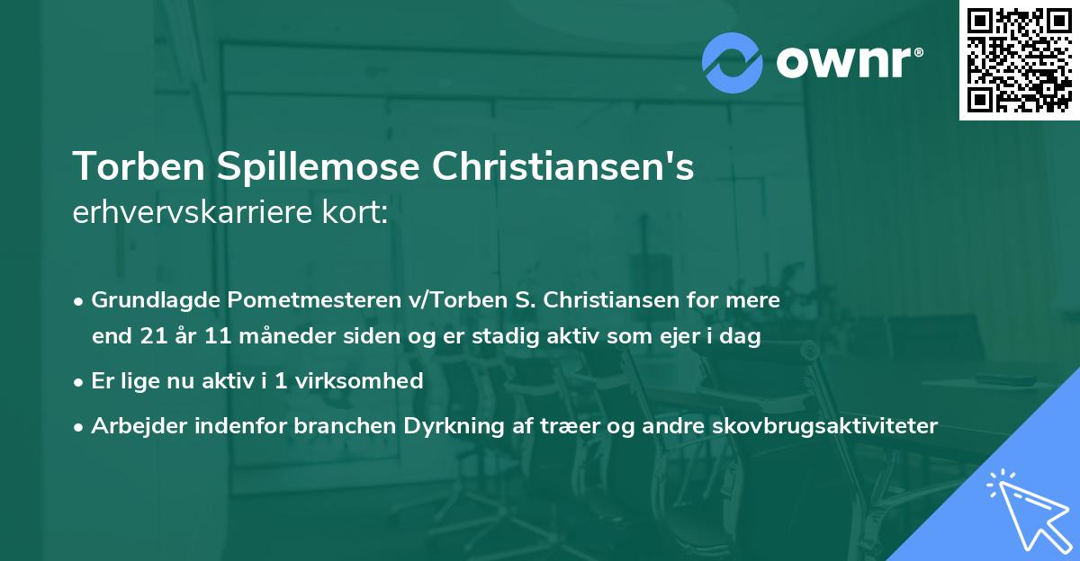 Torben Spillemose Christiansen's erhvervskarriere kort