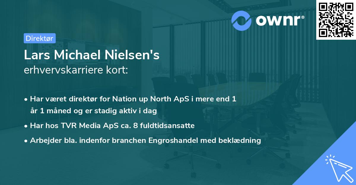 Lars Michael Nielsen's erhvervskarriere kort