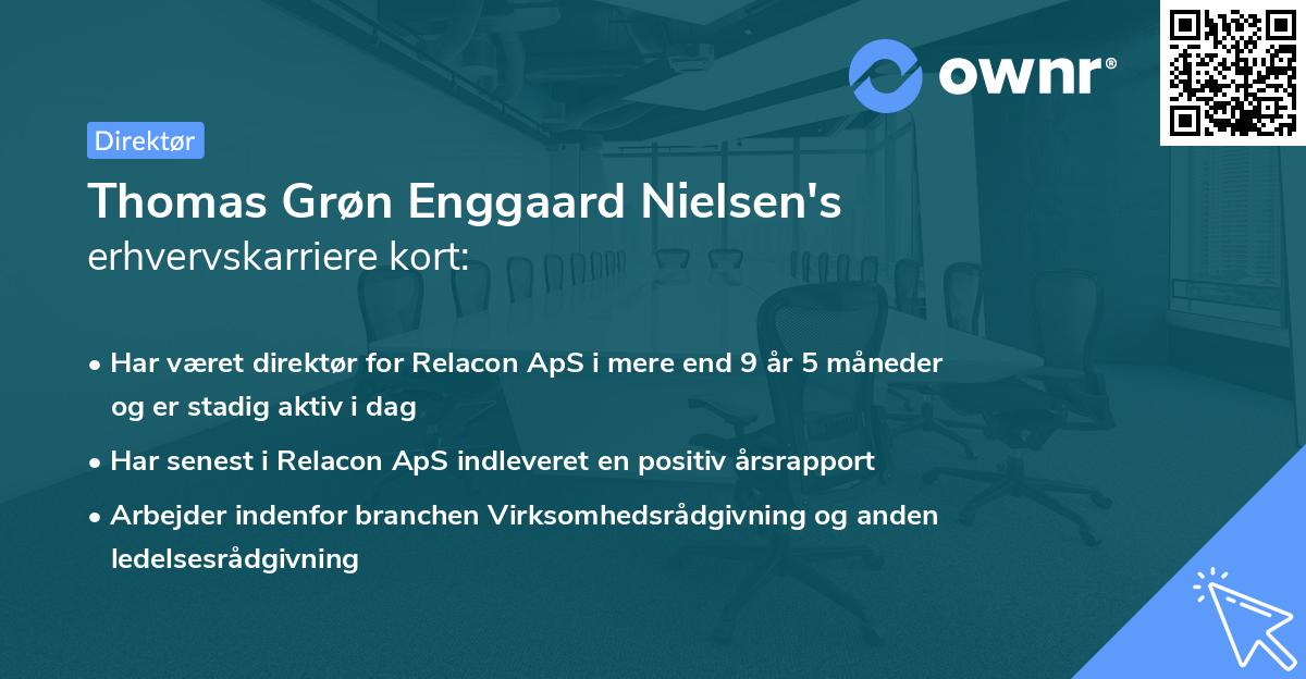 Thomas Grøn Enggaard Nielsen's erhvervskarriere kort