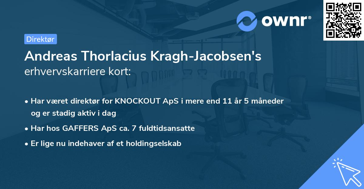 Andreas Thorlacius Kragh-Jacobsen's erhvervskarriere kort