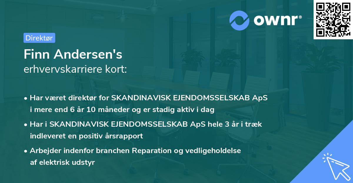 Finn Andersen's erhvervskarriere kort
