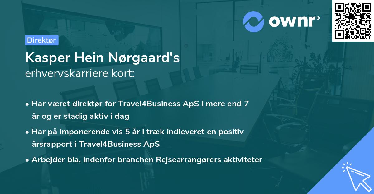 Kasper Hein Nørgaard's erhvervskarriere kort