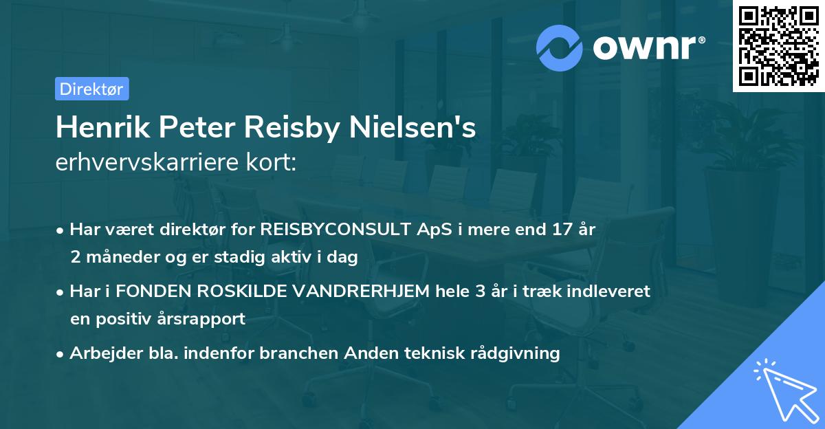 Henrik Peter Reisby Nielsen's erhvervskarriere kort