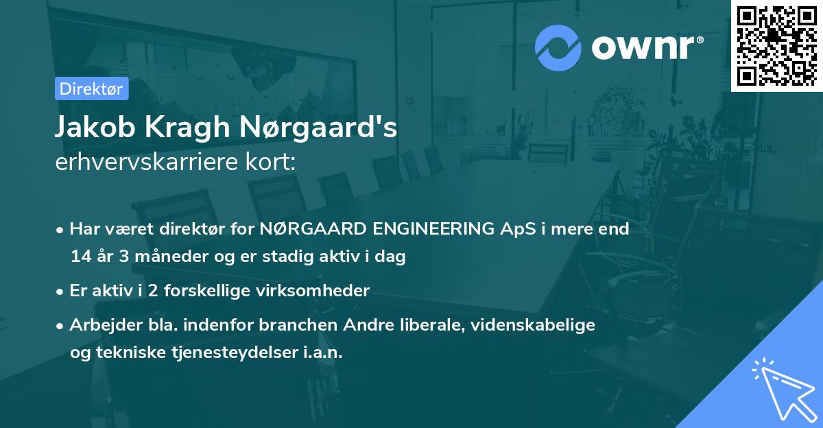 Jakob Kragh Nørgaard's erhvervskarriere kort