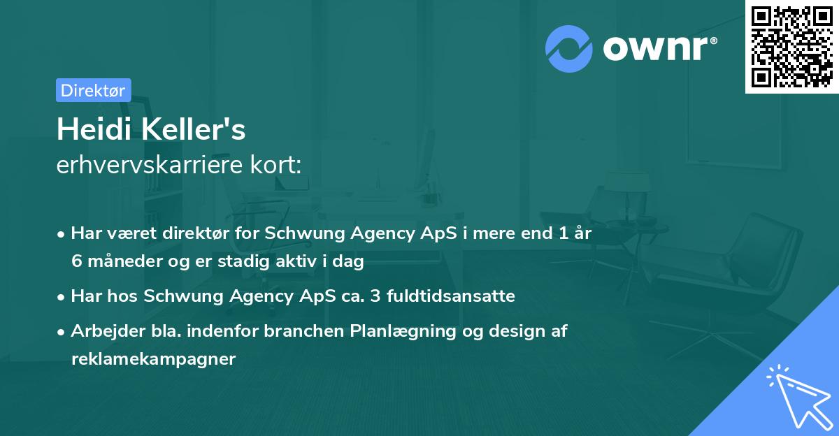 Heidi Keller's erhvervskarriere kort