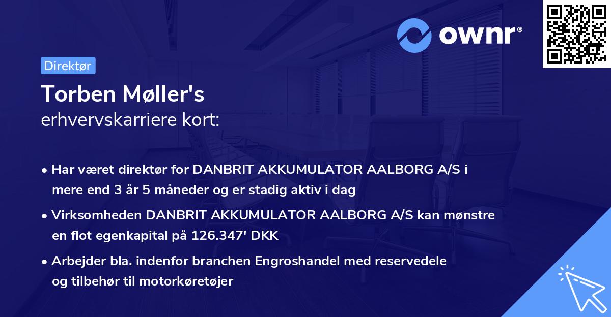 Torben Møller's erhvervskarriere kort