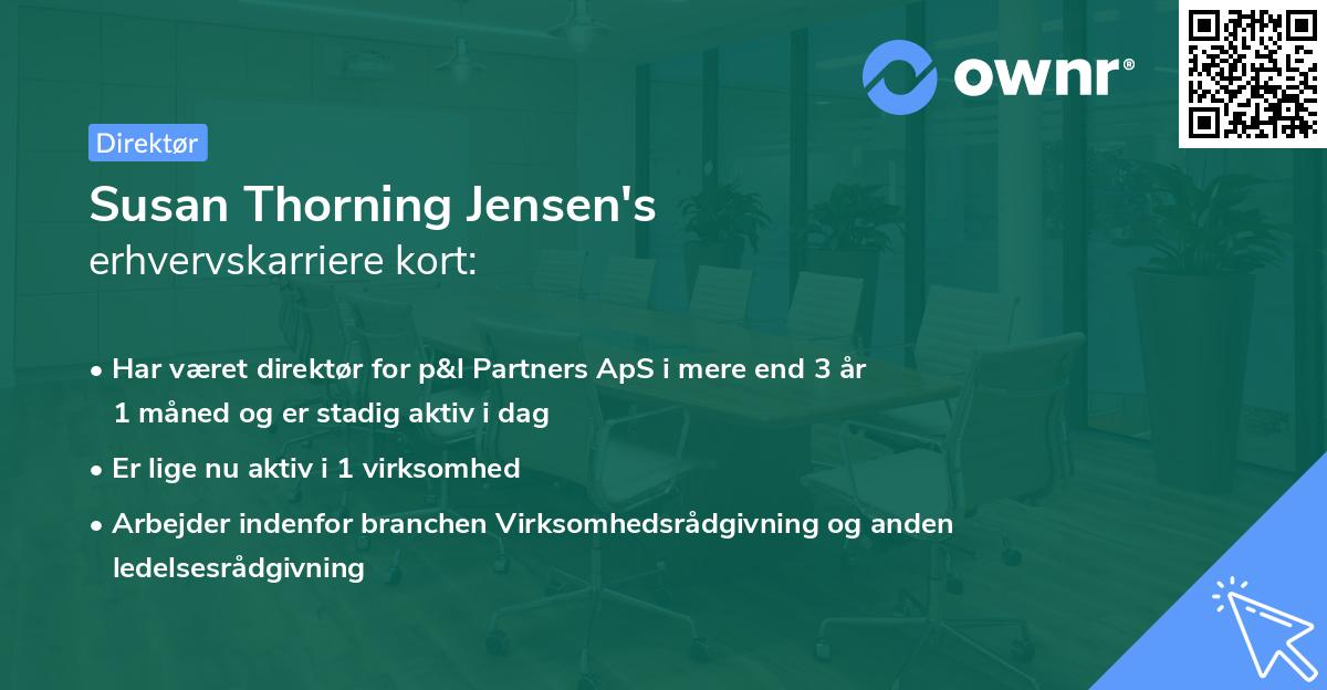 Susan Thorning Jensen's erhvervskarriere kort