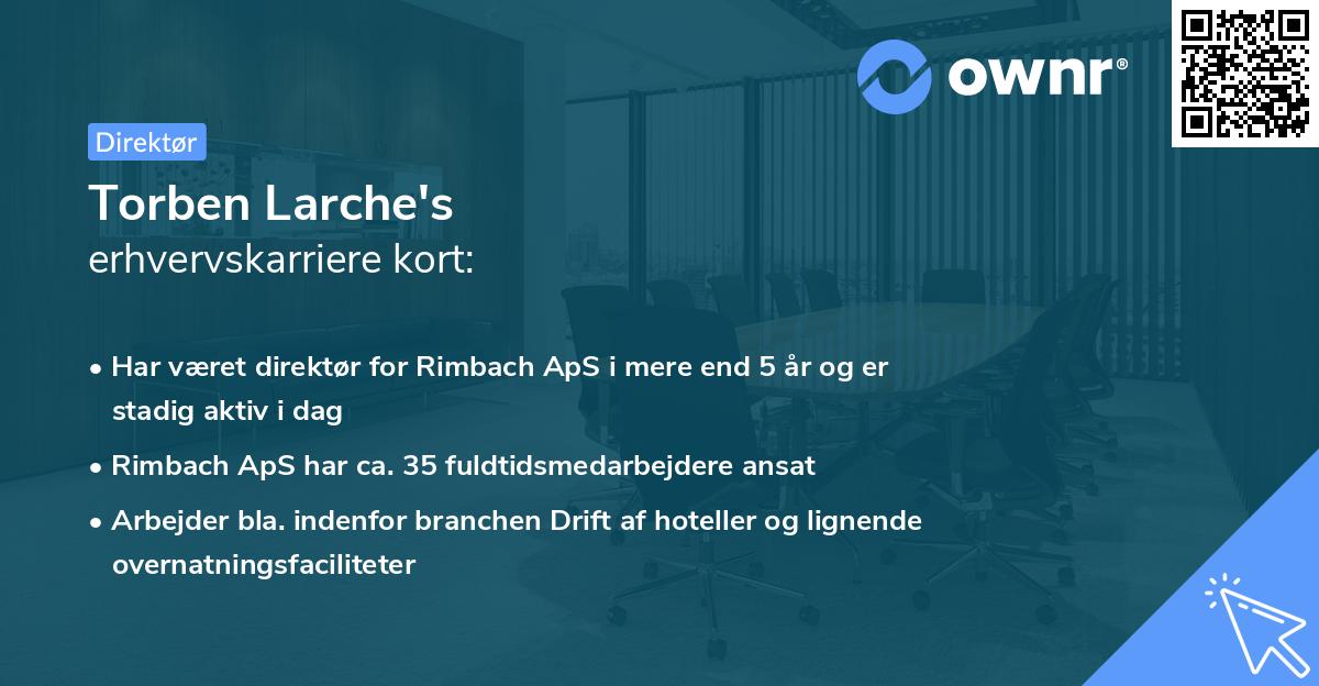 Torben Larche's erhvervskarriere kort